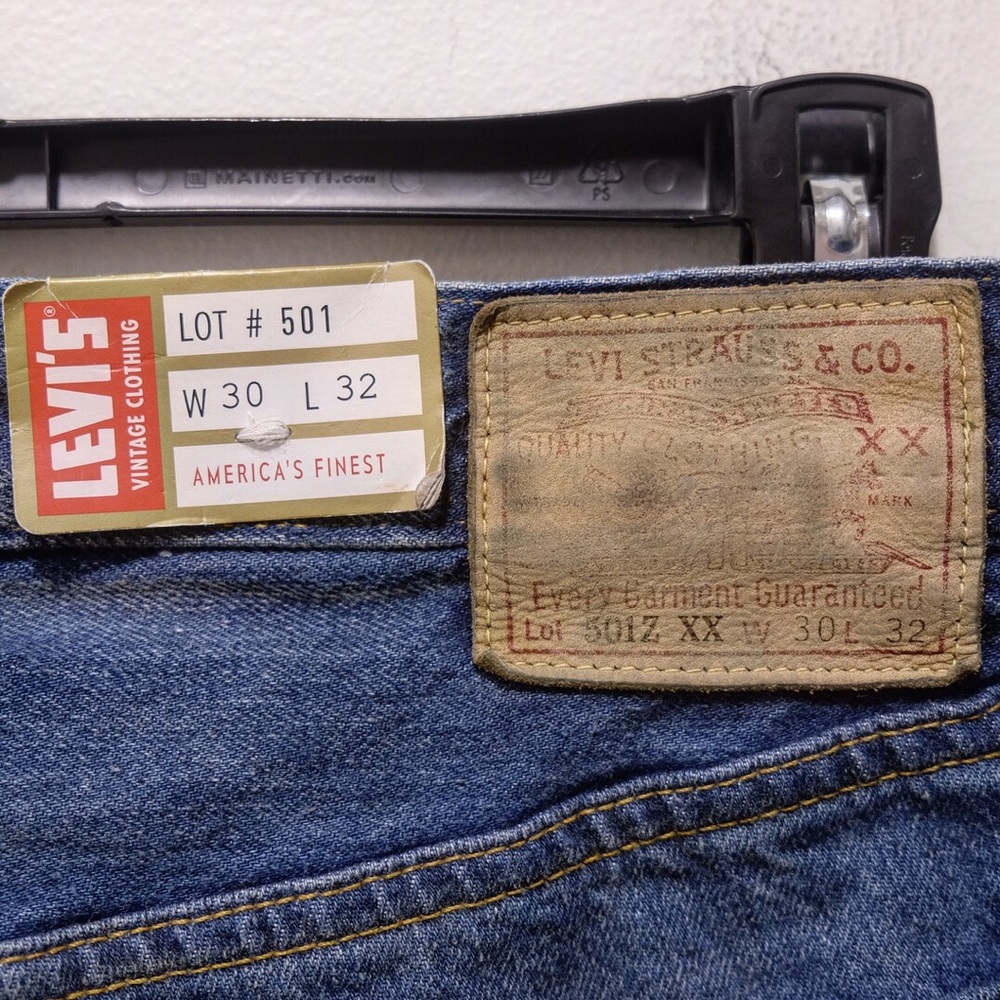 501Z XX LEVIS Big “E” Selvedge Denim 30x32 Jeans